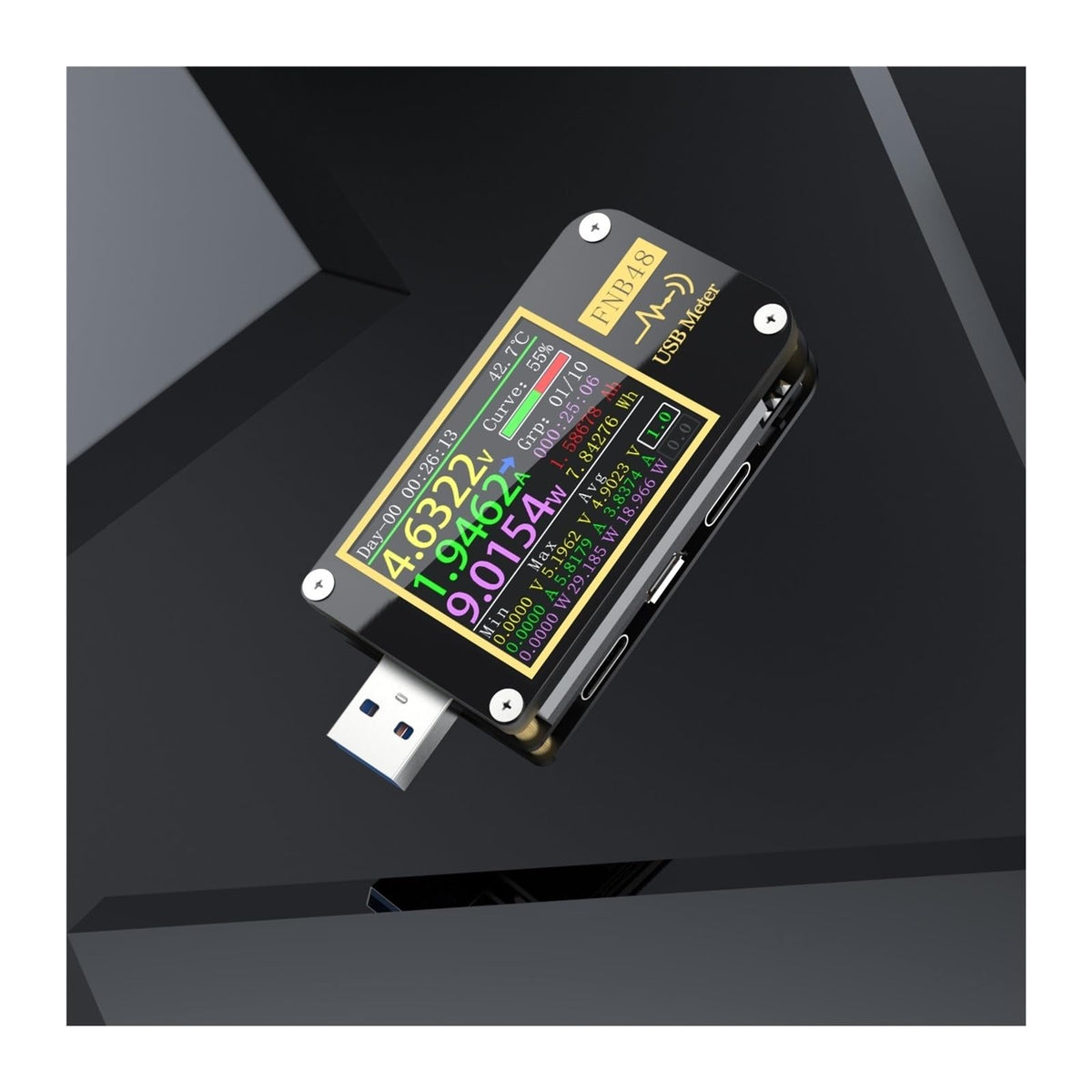 Voltmeter FNB48 PD Trigger QC4 + PD3.0 2. PPS Fast Charging Protocol Capacity USB Test Ammeter Current and Voltage Meter