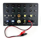 LED Headlight Test Kit, Multifunctional Auto Car Headlight Test Board, Allows Testing 1-500W Car Lights 12V, Portable Automotive Lighting Testing Equipment, for Automotive Repair