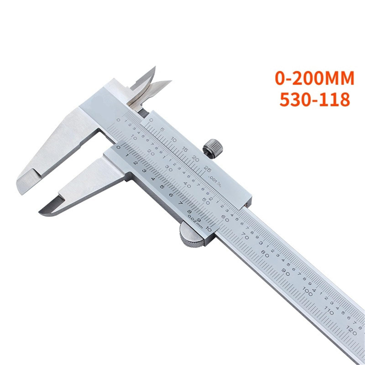 Vernier Caliper 8" 0-200Mm Vernier Calipers Inside Outside Depth Step Measurements Metric 530-118,0-200 0.02mm
