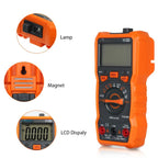 RM113D NCV Digital Multimeter 6000 Counts Auto Ranging AC/DC Voltage Meter Flash Light Back Large Screen