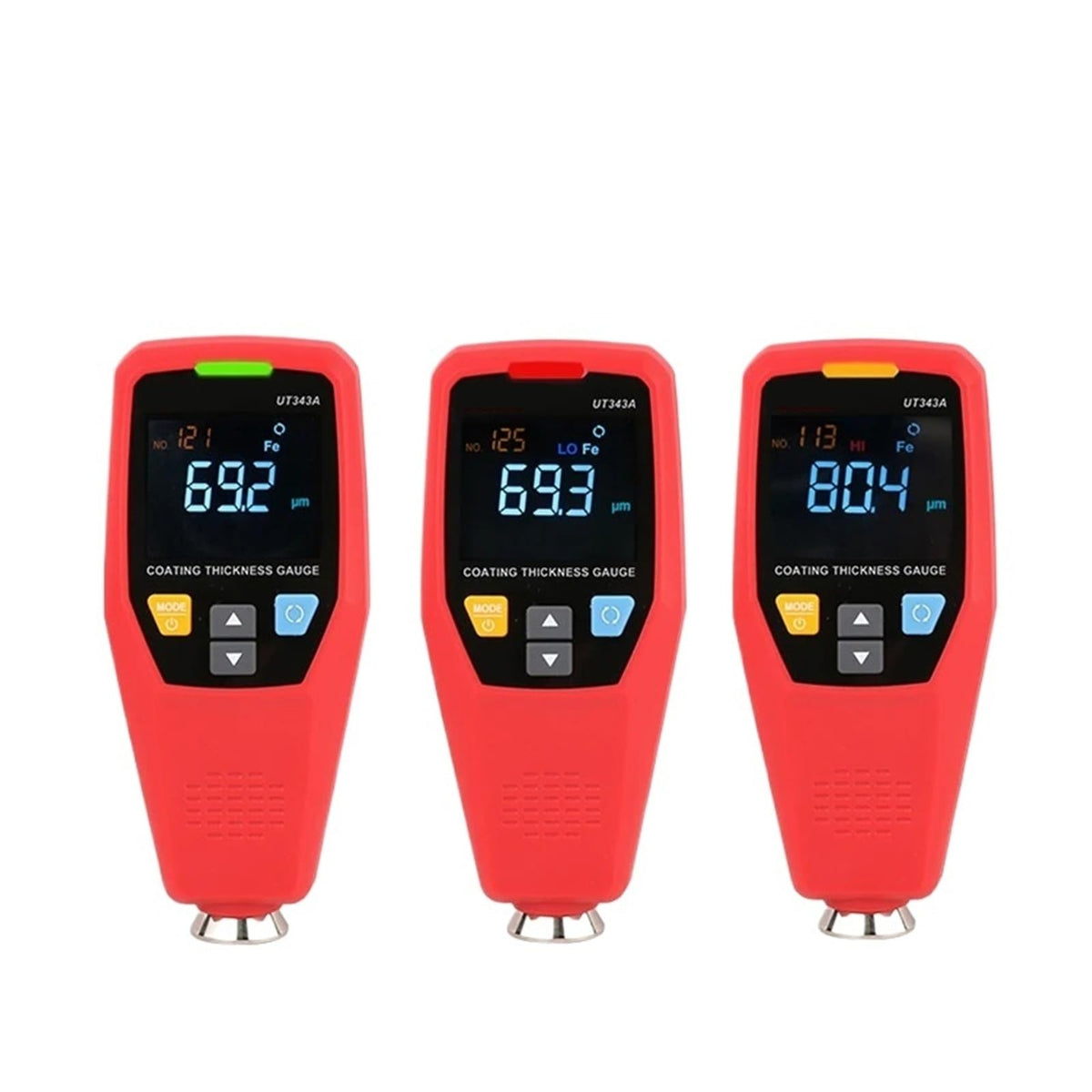 UT343A Car Paint Thickness Gauge Tester Coating Meter Automotive Measuring Tool 0-1750um