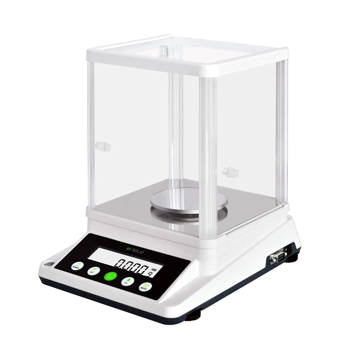 U.S. Solid Digital Analytical Balance 210 g x 0.001 g, High Precision Lab Scale with Front and Rear 2 LCD Screens for Multi-Angle Viewing, Ideal for Laboratory, Research & Education