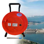 Water Level Meter, Deep Well Borehole Level Measuring Tool with Stainless Steel Probe, Steel Tape Reel, LED Display 100m(50M/164FT)