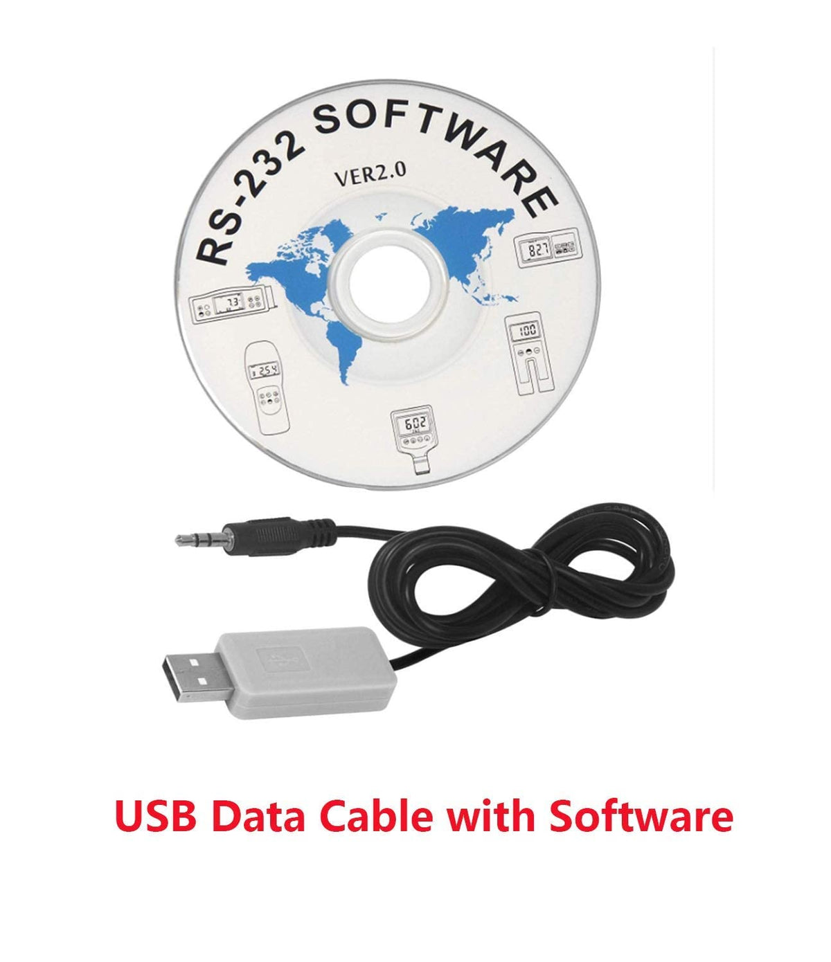 60 Degree Gloss Meter with USB Data Cable and Software Splite Type Glossmeter