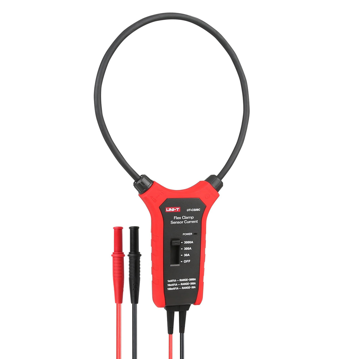 UNI-T UT-CS09C 3000 AC Current Clamp Sensor, for UT196/UT61E+/UT18B MAX/UT206B/UT208B Clamp Meter Multimeter Current Probe,Option Flexible Current Clamp,Clamp Head Diameter:18 inches (45.7cm)