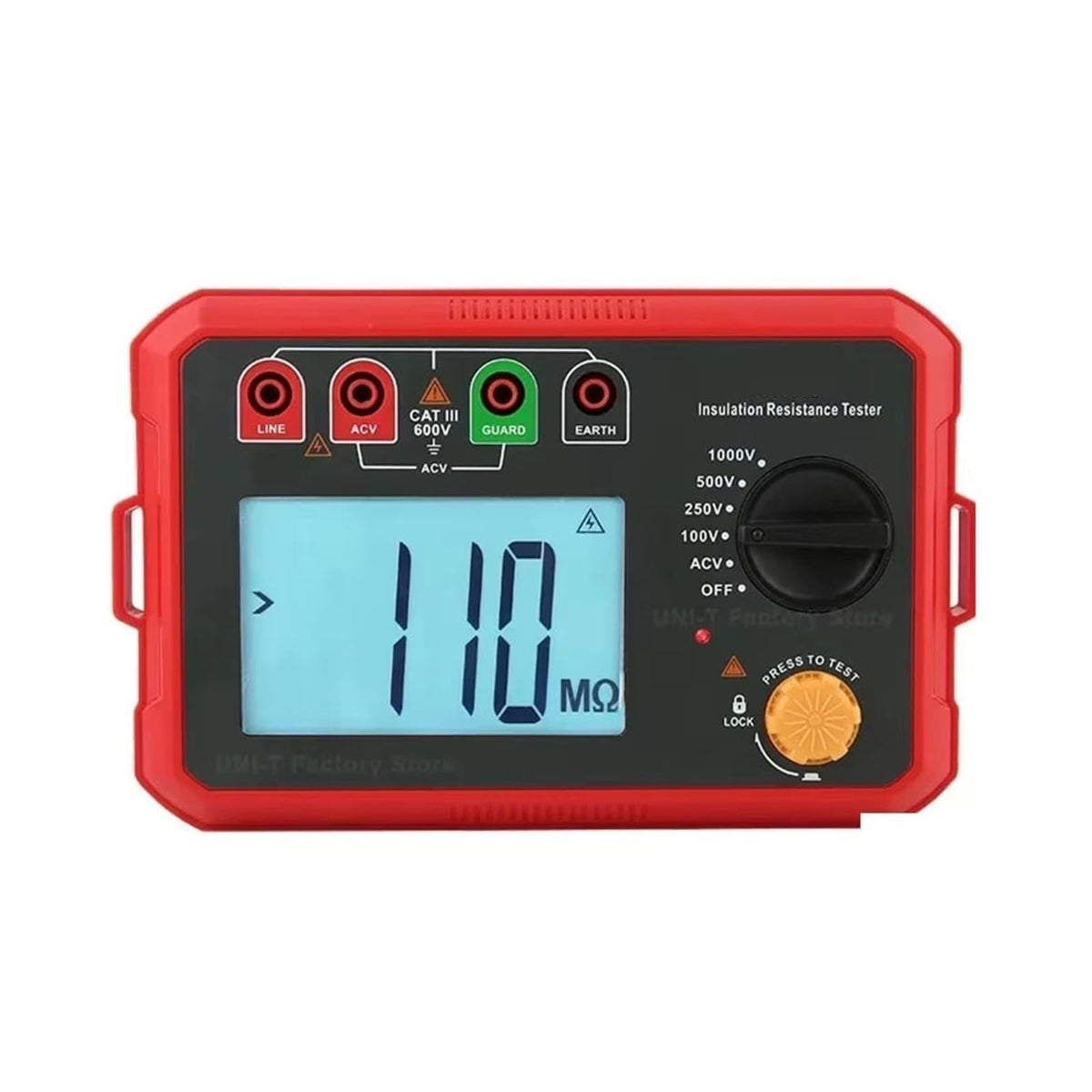 Resistance Meter, Insulation Resistance Tester Digital Ohmmeter Megohmmeter Professional Ohm Measurement Voltmeter UT501 UT502(UT501A)