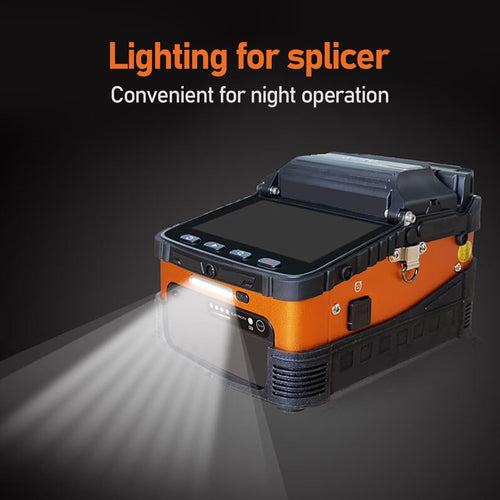 AI-6A Portable Fiber Fusion Splicer with 8s Splicing &18s Heating, 5200mAh Battery for Long Runtime, Ideal for Field Work