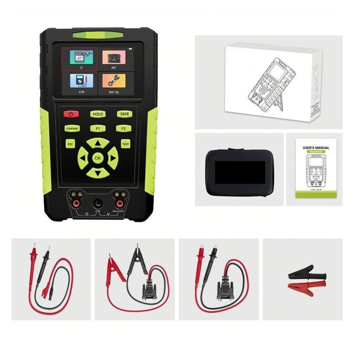 Resistance Meter, Professional EV001, 12V Insulation Tester for Electric Vehicle Safety Audit