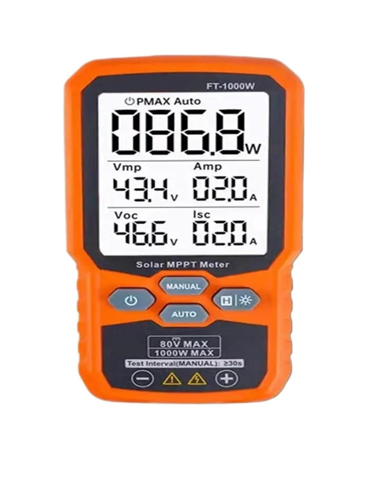 Solar Meter with FT1000W Photovoltaic Power Tester for Testing Solar Panel Maximum Power and Electrical Characteristics