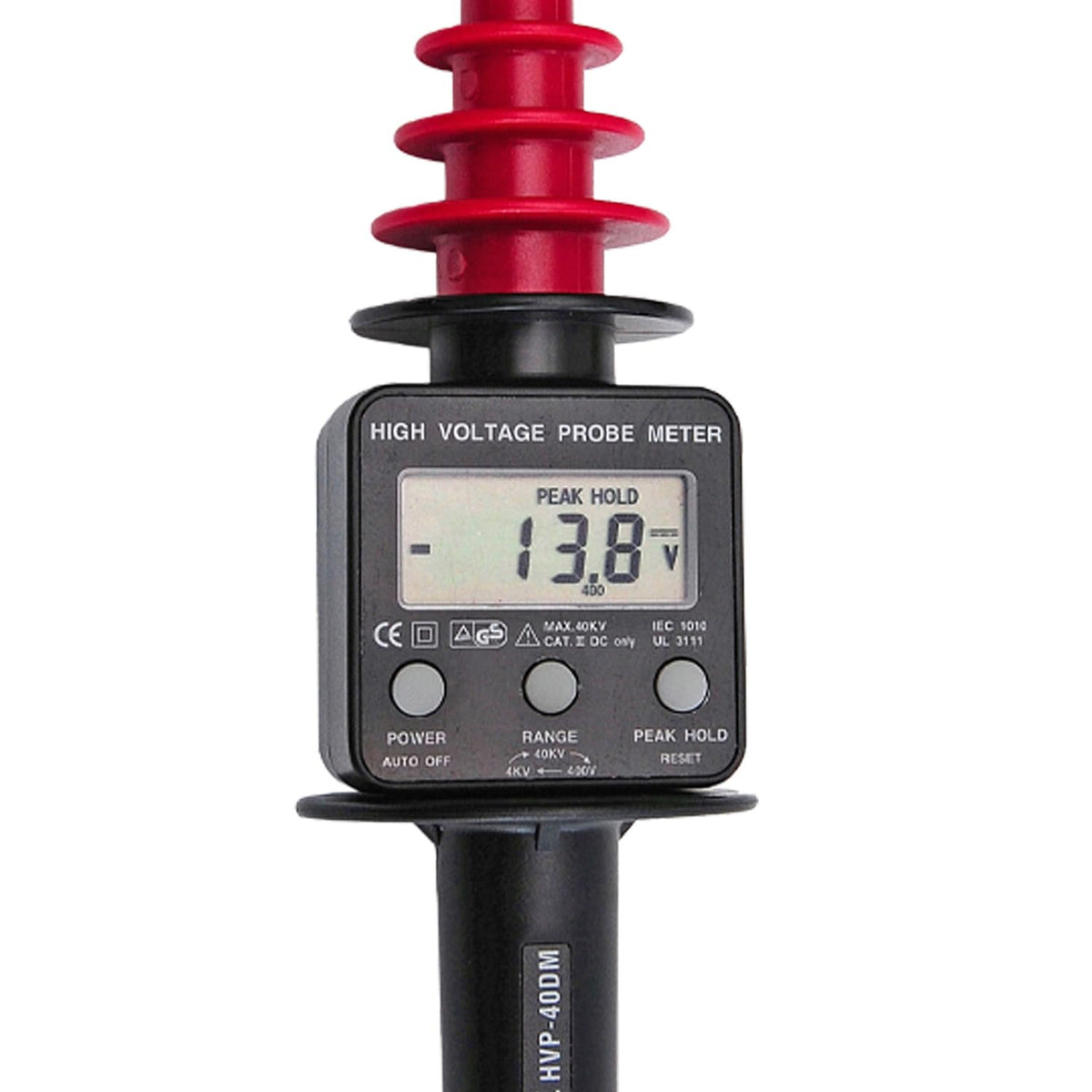 HVP-40DM 40 kV DC High Voltage Probe Meter 2000 MOhm 3999 Count LCD for Electrical Testing