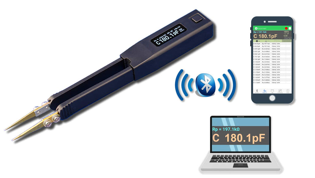 ST5-S BT LCR Meter/ESR Meter with Bluetooth for iOS, Android, Windows