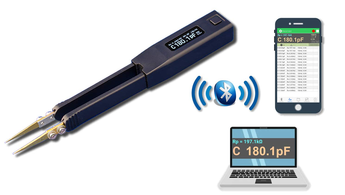 ST5-S BT LCR Meter/ESR Meter with Bluetooth for iOS, Android, Windows