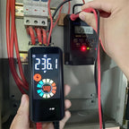 Digital Multimeter, Smart Electrical Tester, Rechargeable Color LCD, 3 Results Display 6000 Counts Auto-Ranging Capacitance Diode Resistance Duty Cycle Live Check, for Vehicles and Households