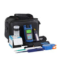 TCI Fiber Inspection Cleaning Tool Kit Including : Fiber Connector Microscope, Fiber Cleaner, Optic Power Meter,1mw VFL, Cleaning Wipes (TCI-8E Kit)