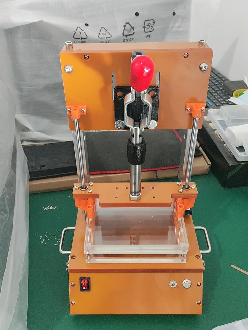 Multi-Functional PCB Circuit Board Test Stand, Universal Manual PCBA Test Rack Industrial PCBA Fixture Embryo Frame Stroke 60MM (125x90MM)