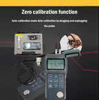 Ultrasonic Thickness Gauge Meter Through Paint Coatings Thickness Gauges with 0.65 to 600mm 0.025 to 23.62inch 3-30mm 0.118 to 1.181inch P-E and E-E Echo-Echo Mode for Steel Aluminum Copper