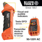 Klein Tools 80067 4-Piece Electrical Test Kit and 80016 2-Piece Circuit Breaker Finder Tool Kit
