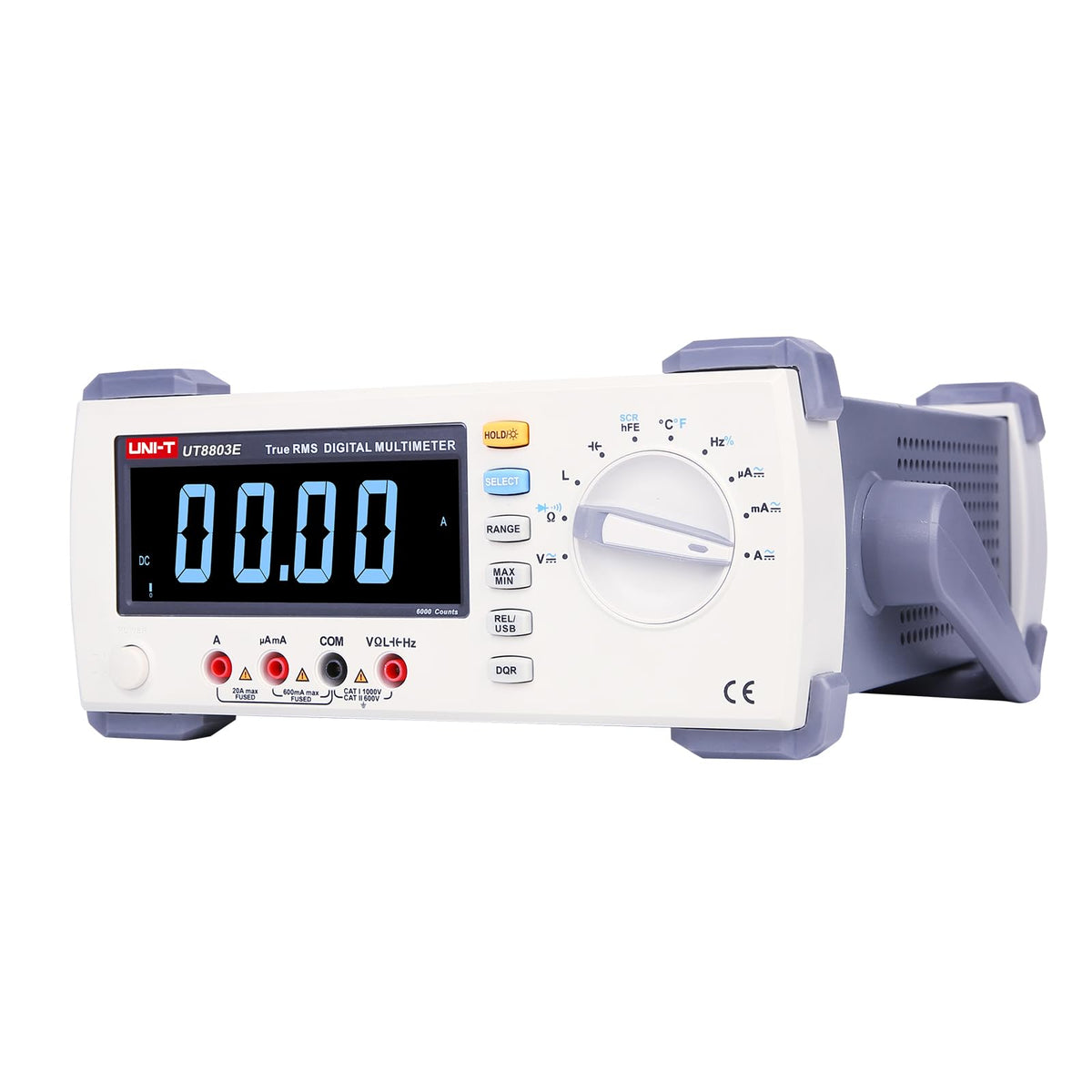 UNI-T UT8803E Desktop Digital Multimeter AC Powered Digital Multimeter, True-RMS AC/DC Voltage Current HFE Frequency 6000 Counts 100kHz, EBTN LCD, Shipping from US