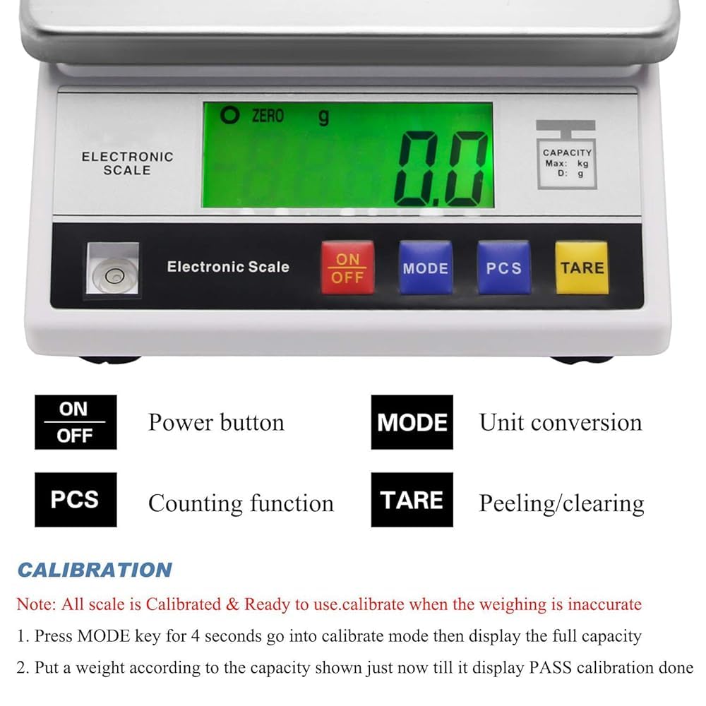 Scientific Scale High Precision Scale 10kg 0.1g Digital Accurate Electronic Balance Lab Scale Laboratory Industrial Scale Weighing and Counting Scale(Size:5kg)