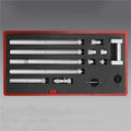 Vernier Micrometer, Precision Measurement Tool, 0.01mm Accuracy, 50-1000mm Range, Tubular Design, Includes Extension Rods and Standard Caliper for Accurate Readings,