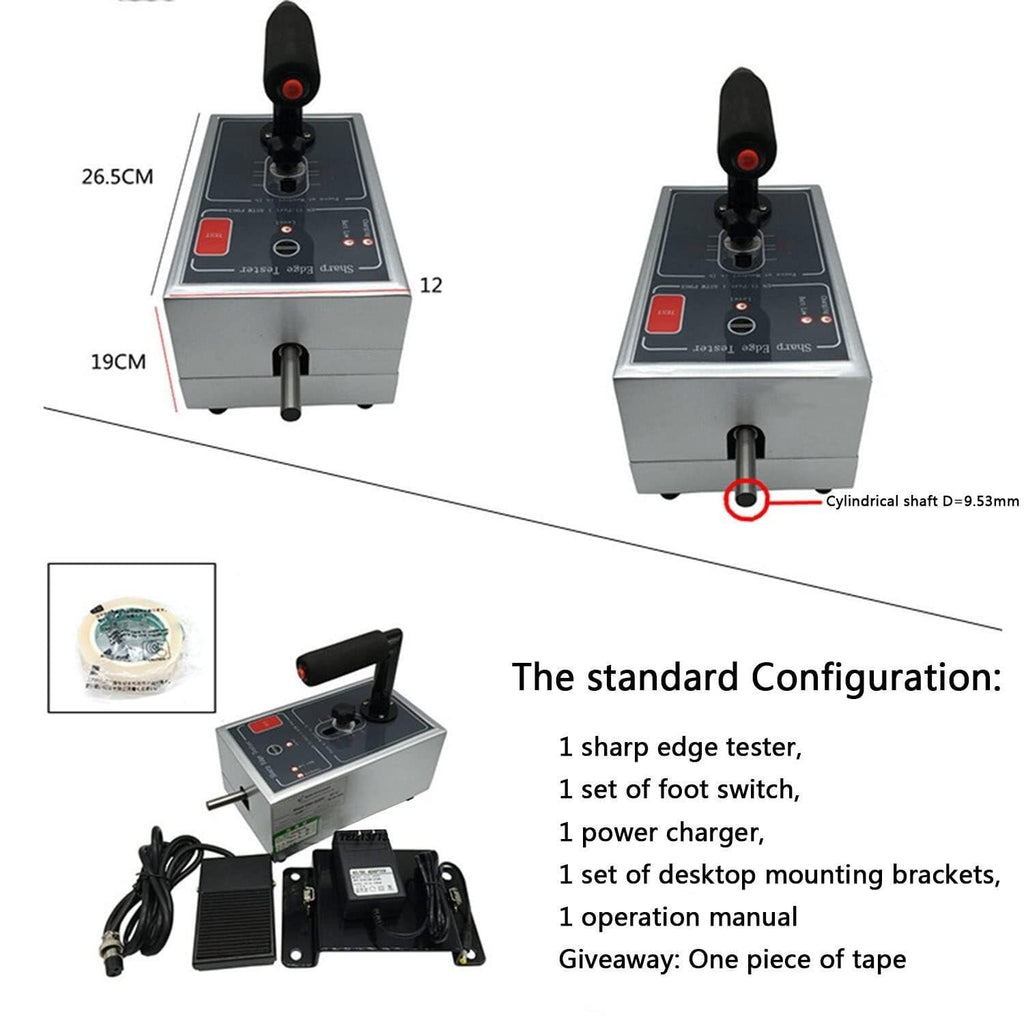 Electric Toys Sharp Edge Tester Burr Angle Detector Toy Testing Instrument for Detect Children w/1 Tape