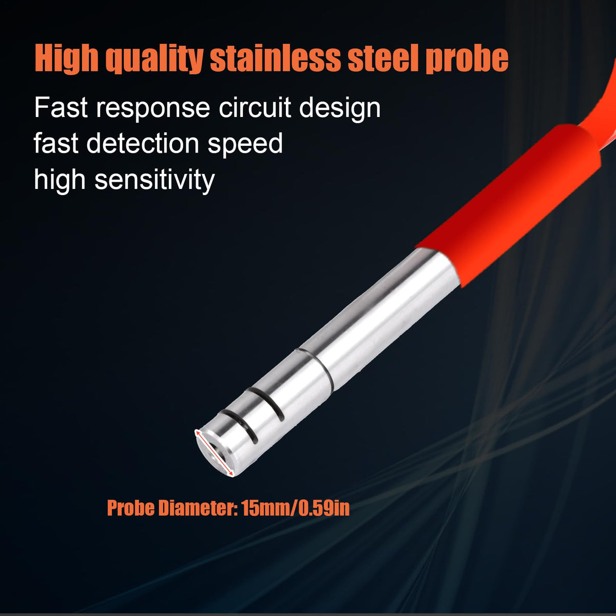 Stainless Steel Water Level Gauge - Depth Measuring Tool with Audible Signal & Voltmeter for Borehole, Well & Tank - Accurate Water Depth Measurement Device