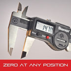 Starrett Electronic Caliper, 0-12" Range, .0005" Resolution