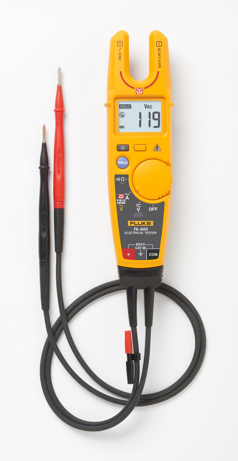 Fluke T6-600/62MAX+/1AC Kit with Test Meter, IR Thermometer and NCV Tester