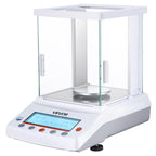 VEVOR Analytical Balance, 220 g x 0.1 mg, 0.0001 g High Precision Accuracy Lab Scale, g/oz/ct/mg 4 Units Electronic Digital Analytical Balance with Glass Draft Shield, for Laboratory Jewelry Pharmacy