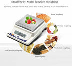 Counting Scale Lab Analytical Precision Balance 0.1 Gram Scale Electronic Balance Jewelry Scale Kitchen Precision Weighing Ac/Dc Adapter Scales