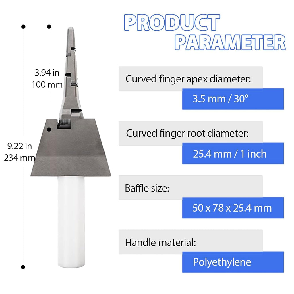 UL Articulated Test, Bend Test Finger Accessibility Probe, Electric Shock Protection, 3.5mm Hinged Test Probe, UL Test Curved Finger, for Electrical, Industrial, Scientific, Laboratory