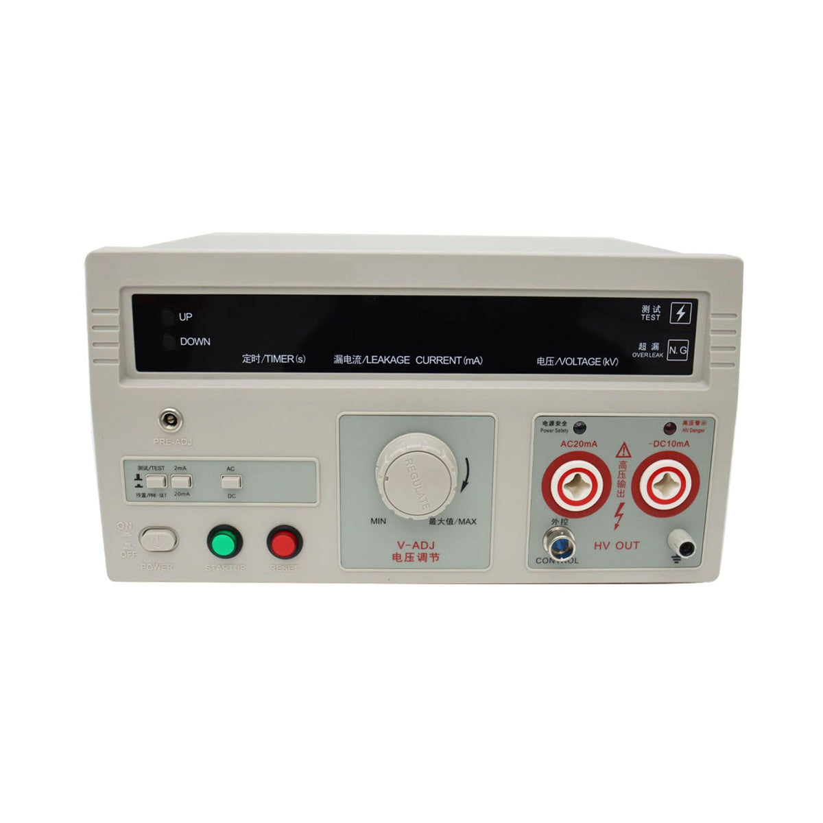 Withstand Hi-Pot 5KV 100VA Tester Voltage Tester Power Equipment Testing Tool Electrical Insulation Strength Tester 5KV AC/DC 110V