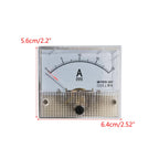 Ammeter DC-Analog Current Meter Panel Mechanical Type Microampere Meter Measuring Instrument Tool Accuracy Analog Panel Ammeter Current Meter Panel Mechanical Type Meter