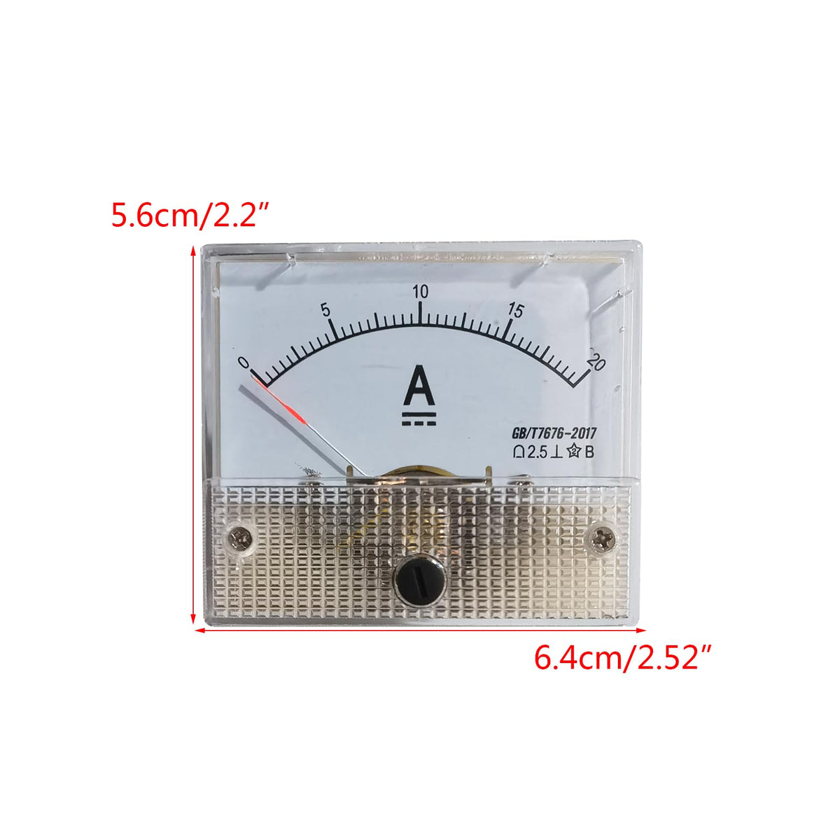 Ammeter DC-Analog Current Meter Panel Mechanical Type Microampere Meter Measuring Instrument Tool Accuracy Analog Panel Ammeter Current Meter Panel Mechanical Type Meter