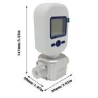 Electronic Gas Mass Flow Meter Portable Air Flow Tester 250L/min Digital Mass Flow Rate Tester Dual Power Oxygen Nitrogen Flowmeter for Mechanical and Electrical Industry