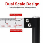 Slurry Test Kit,Portable 3-Piece Mud Tester Set Testing Set Combines mud Density, Viscosity mud Density Range nb-1 Hydrometer Measures 0