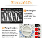 VC8045-II High Accuracy Digital Multimeter Resolution 10V Big LCD Display(Victor VC8045-II)