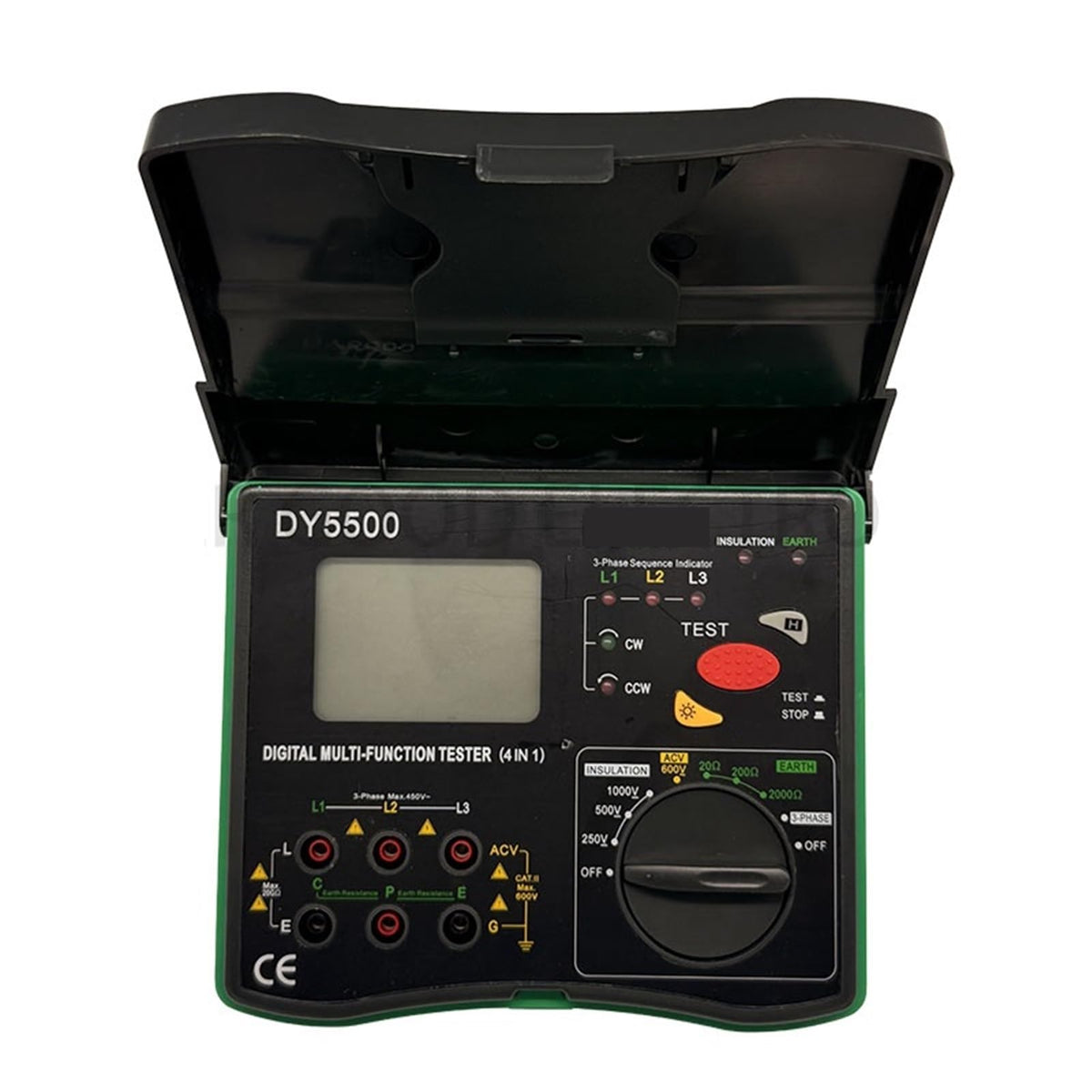 Resistance Meters, New DY5500 Insulation Tester Earth Tester Meter Voltmeter Phase Indicator 4 in 1