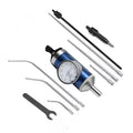 0-3mm Coaxial Centering Indicator, Diall Indicator Set, Positionering Measurement Tool, with 6 Probes, and 1 Test Rod, with Storage Case, for Milling Machine Center Test Dial