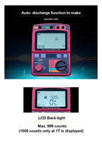 SIYANE Resistance Tester Digital Insulation Resistance Tester Meter Megohmmeter 5000V Insulation Megger Ohm Voltmeter, 32848621487