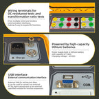 Tester Turns Ratio and Transformer Winding Resistance Tester TTR Winding Meter 2 in 1