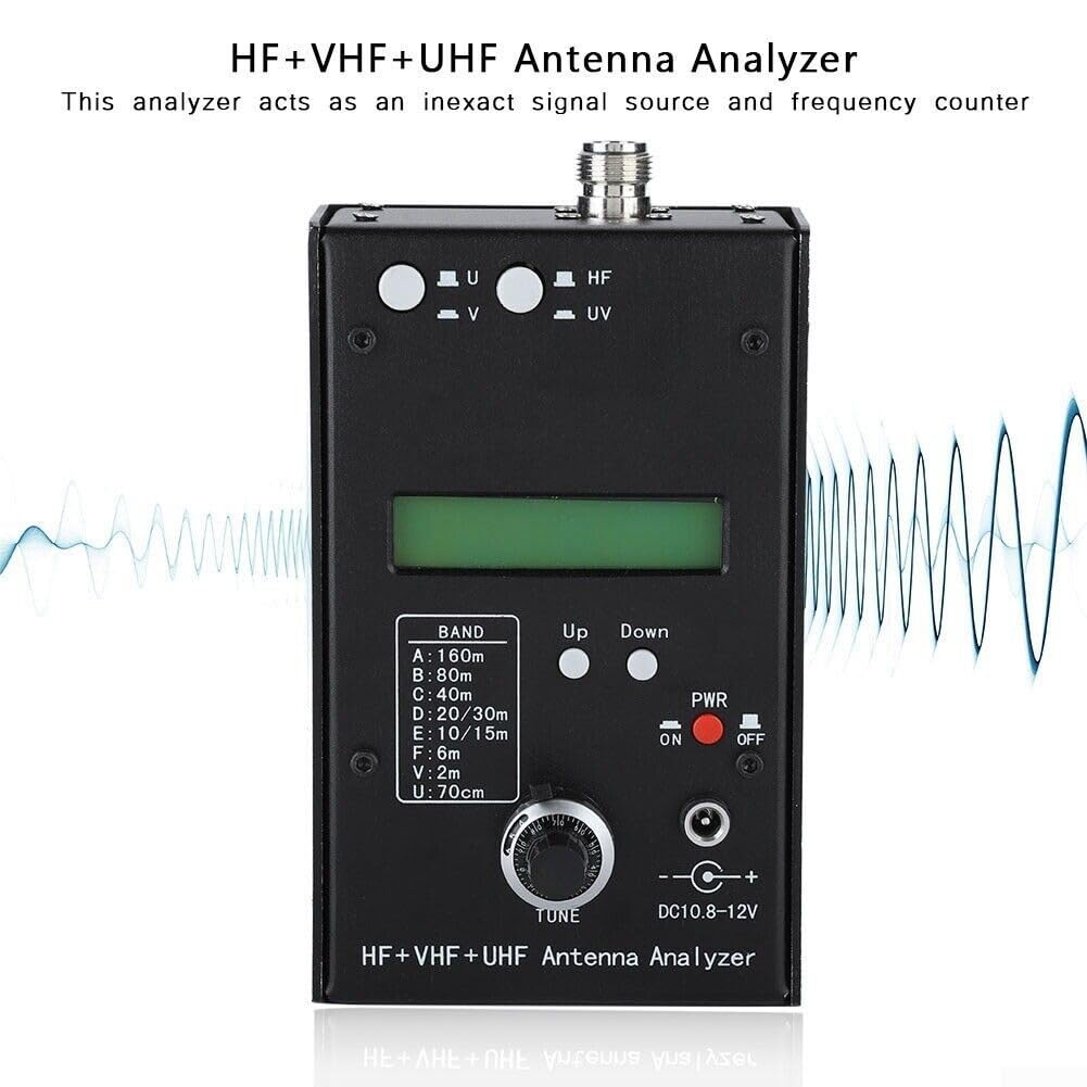 Advanced AW07A Antenna Analyzer RF Impedance Analyzer VSWR Meter LC Meter for Frequency Counter Compact Handheld Device for Ham Radio Testing and Field Setup