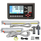 12inch 40inch Lathe DRO Kit 2 Axis Digital Readout Display Glass Linear Scale 1um with High Precise Mini Metal Lathe LCD Display
