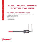 Starrett Electronic Brake Rotor Caliper, 0-6" Range, .0005" Resolution