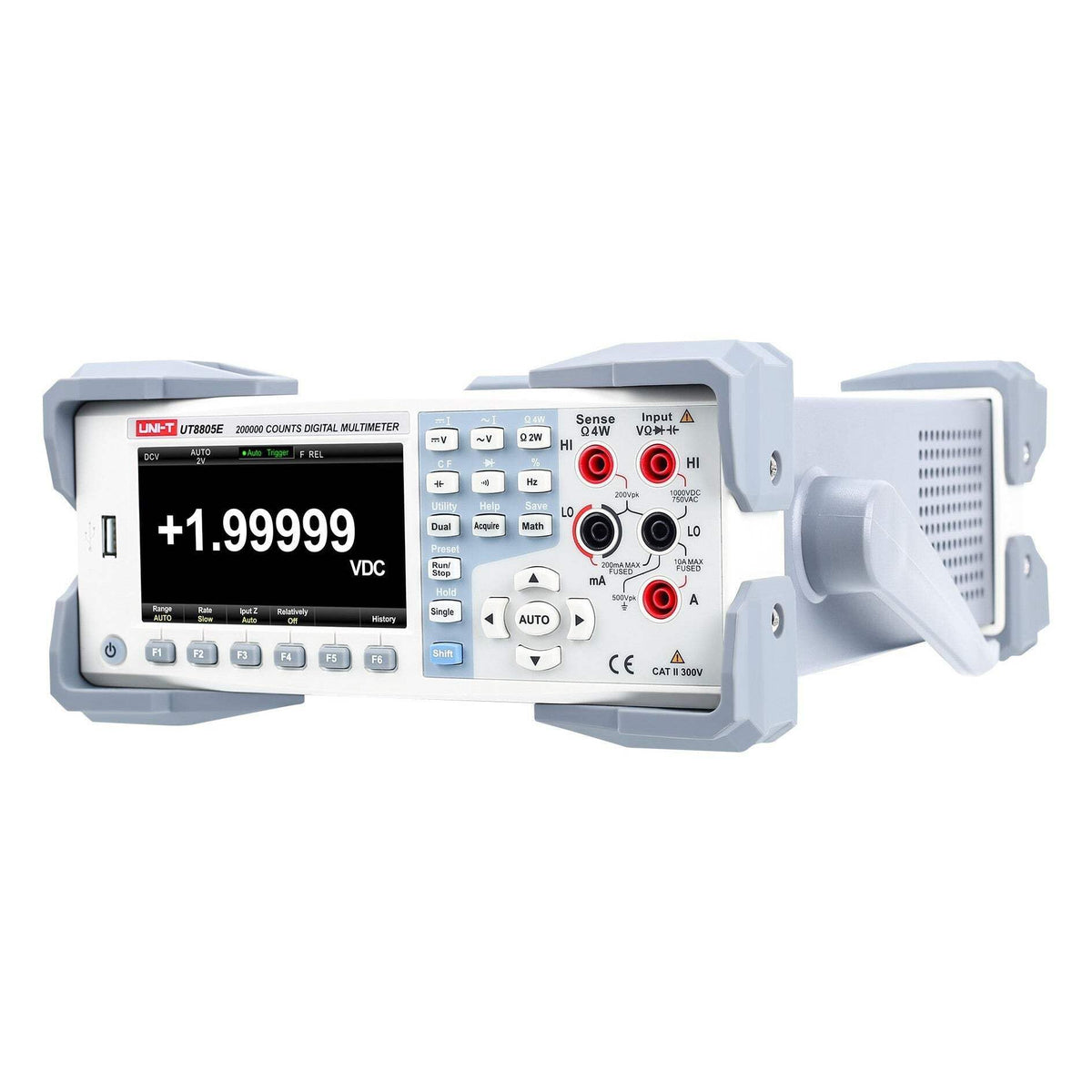 UNI-T Benchtop Multimeter UT8805E - 5.5 Digit, 4.3 in Display, Auto-Ranging, TRMS, 199,999 Counts, Grey, Multimeter Tester