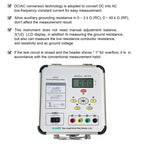 Digital Grounding Resistance Tester DC/AC Resistance Meter Instrument