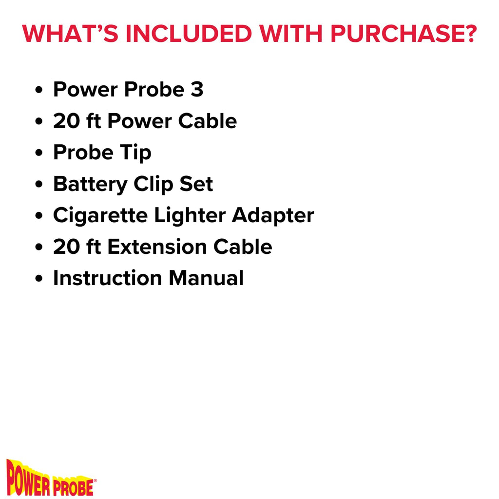 Power Probe 3 Circuit Tester Kit with Case & Accessories (PP319FTCGRN)