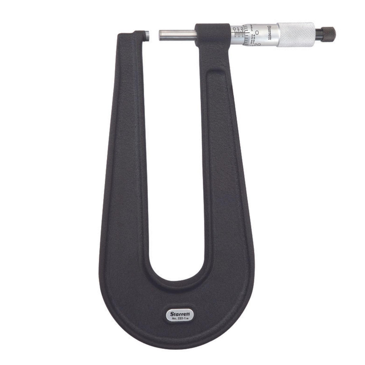 Starrett Sheet Metal Micrometer, 0-1" Range, .001" Graduation
