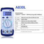 Voltmeter Ammeter Ohm Tester High Safety Handheld Meter Electrical Testing Tool LCD Digital Multimeter(E)