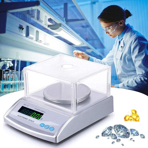 Analytical Balance Lab Scale 0.01g/0.001g Digital Precision Scale Laboratory Weighing Electronic Balance(300g/0.01g)